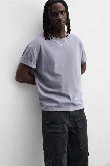 COMBINED PRINT T-SHIRT - Purple by Zara - Image 5