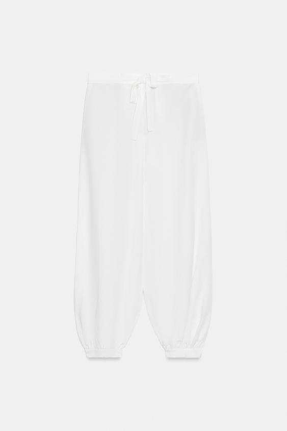 PANTALON BOUFFANT ZW COLLECTION - Blanc de Zara - Image 5