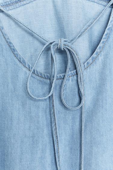 TRF DENIM TOP - Blue by Zara - Image 5