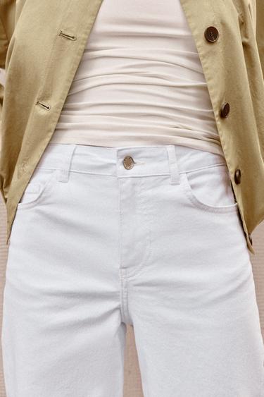 Z1975 HIGH-WAIST COMFORT CULOTTES - White by Zara - Image 4