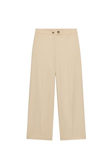 PANTALON BOTONES - Beige de Zara