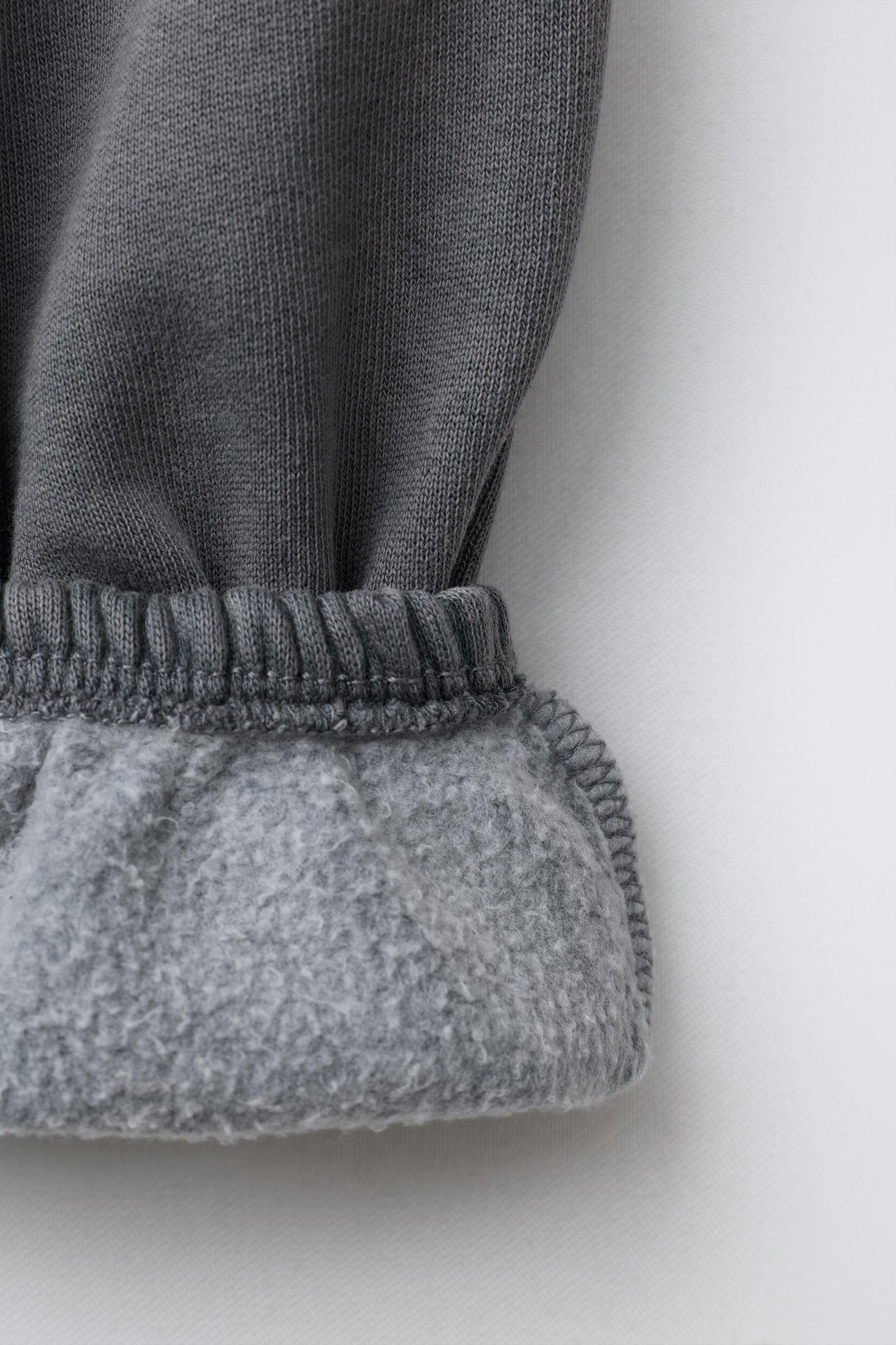 WASHED EFFECT JOGGER PANTS WITH LABEL