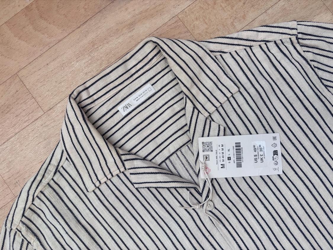 STRIPED TEXTURED SHIRT - Image 3