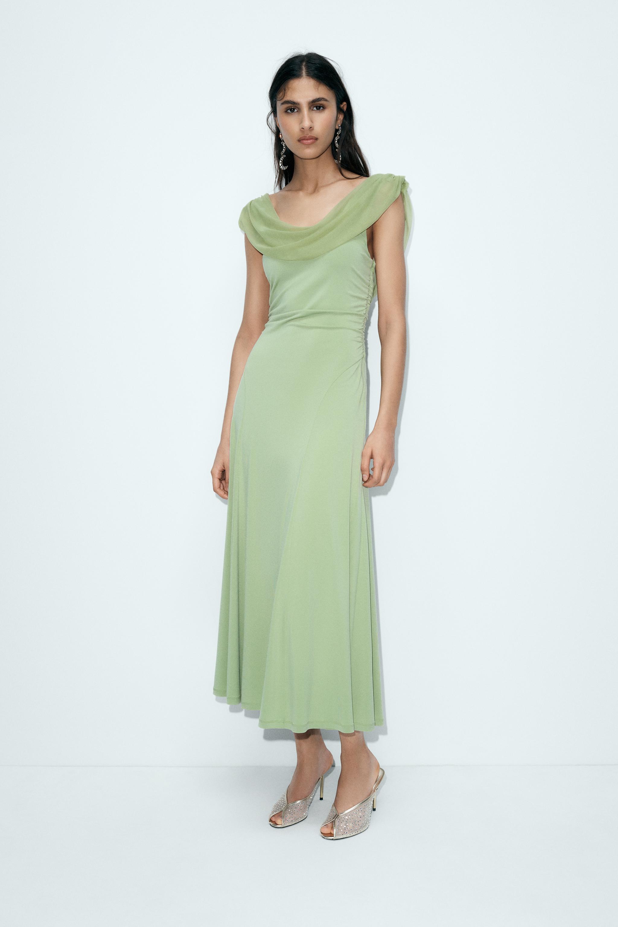 Women's Green Dresses | ZARA Saudi Arabia