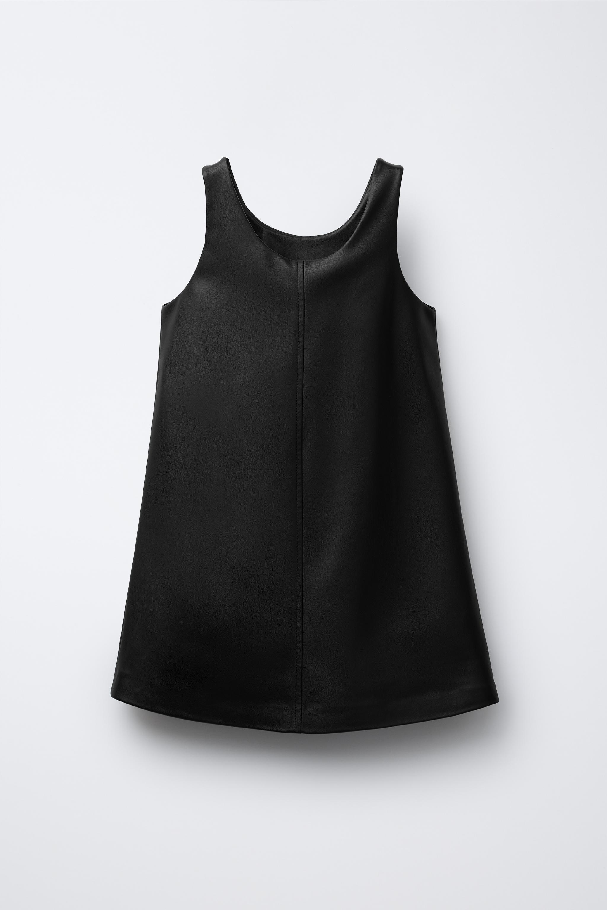 Massimo Dutti Pichi Pana Mujer Zara PICHI EFECTO PIEL LAZOS Negro