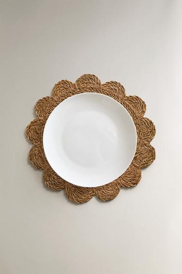SET DE TABLE FLEUR EN ROTIN - Beige clair de Zara - Image 3