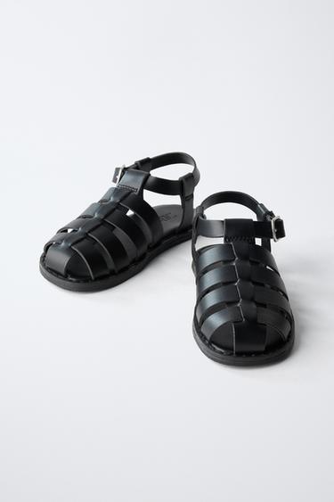 BUCKLE CAGE SANDALS - Black by Zara - Image 2