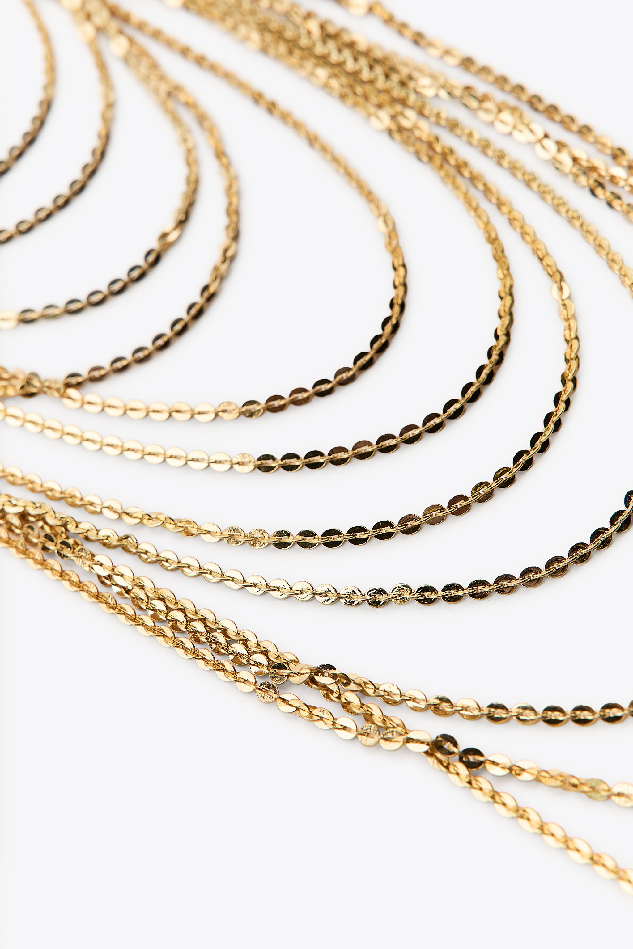 MULTICHAIN NECKLACE - Golden | ZARA United States