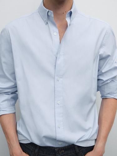 Camisa oxford regular fit - Celeste de Zara