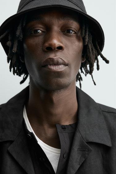 100% LINEN RELAXED FIT SHIRT - Black by Zara