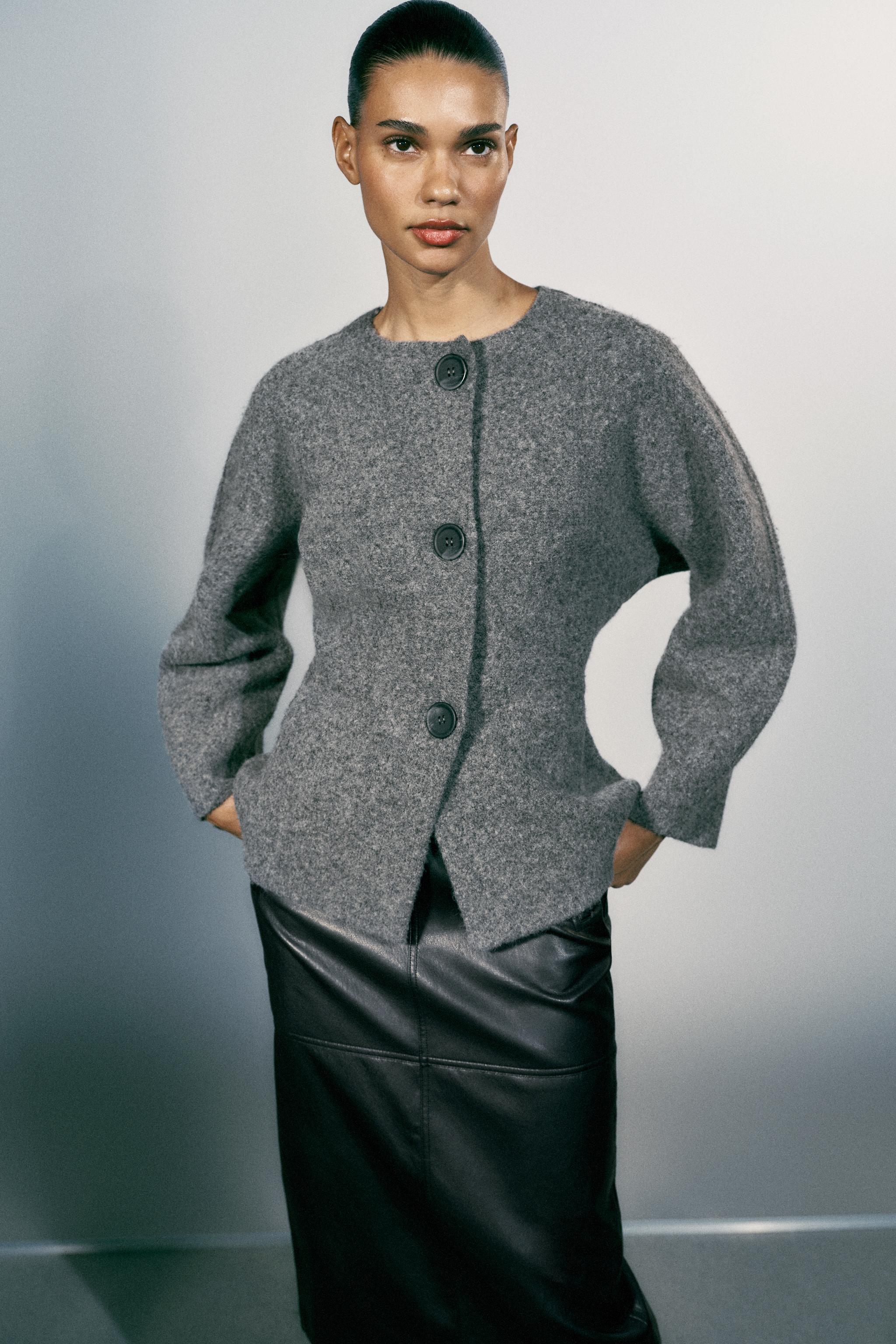 FITTED KNIT JACKET