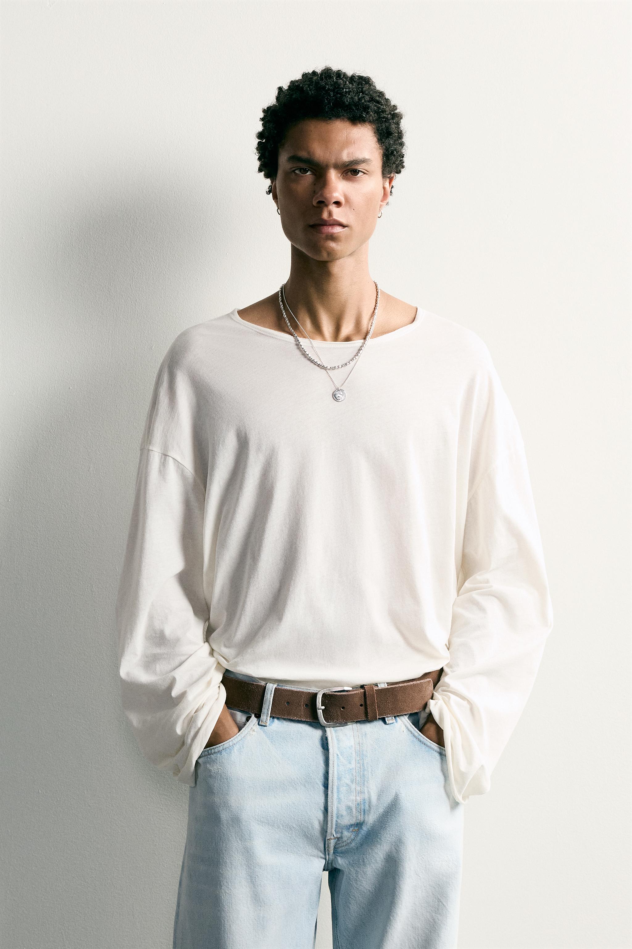 FLOWY RELAXED FIT T-SHIRT — White