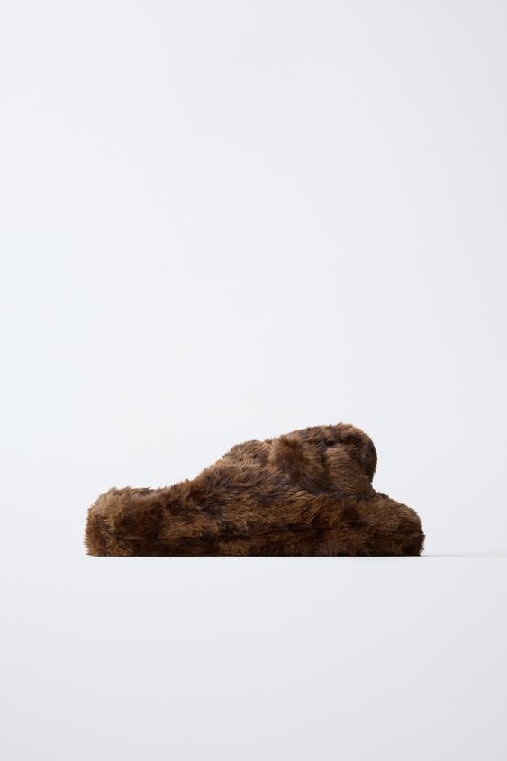 Детские тапочки Zara Bear Slippers, цвет: Коричневый