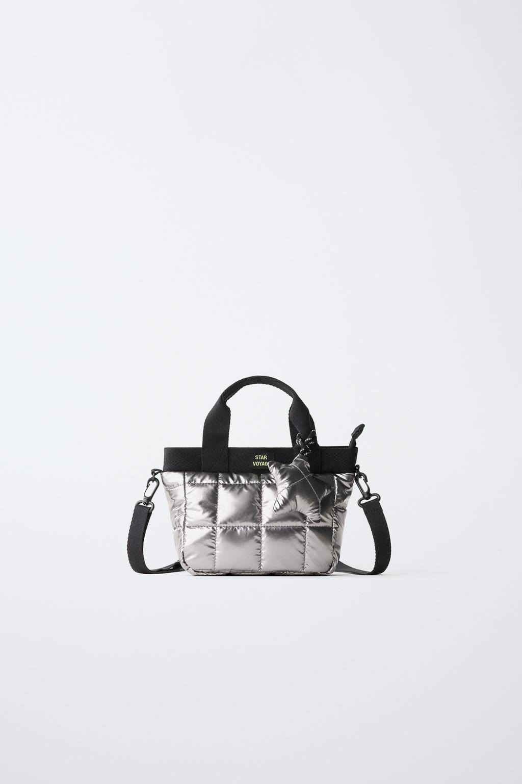 QUILTED METALLIC CROSSBODY BAG