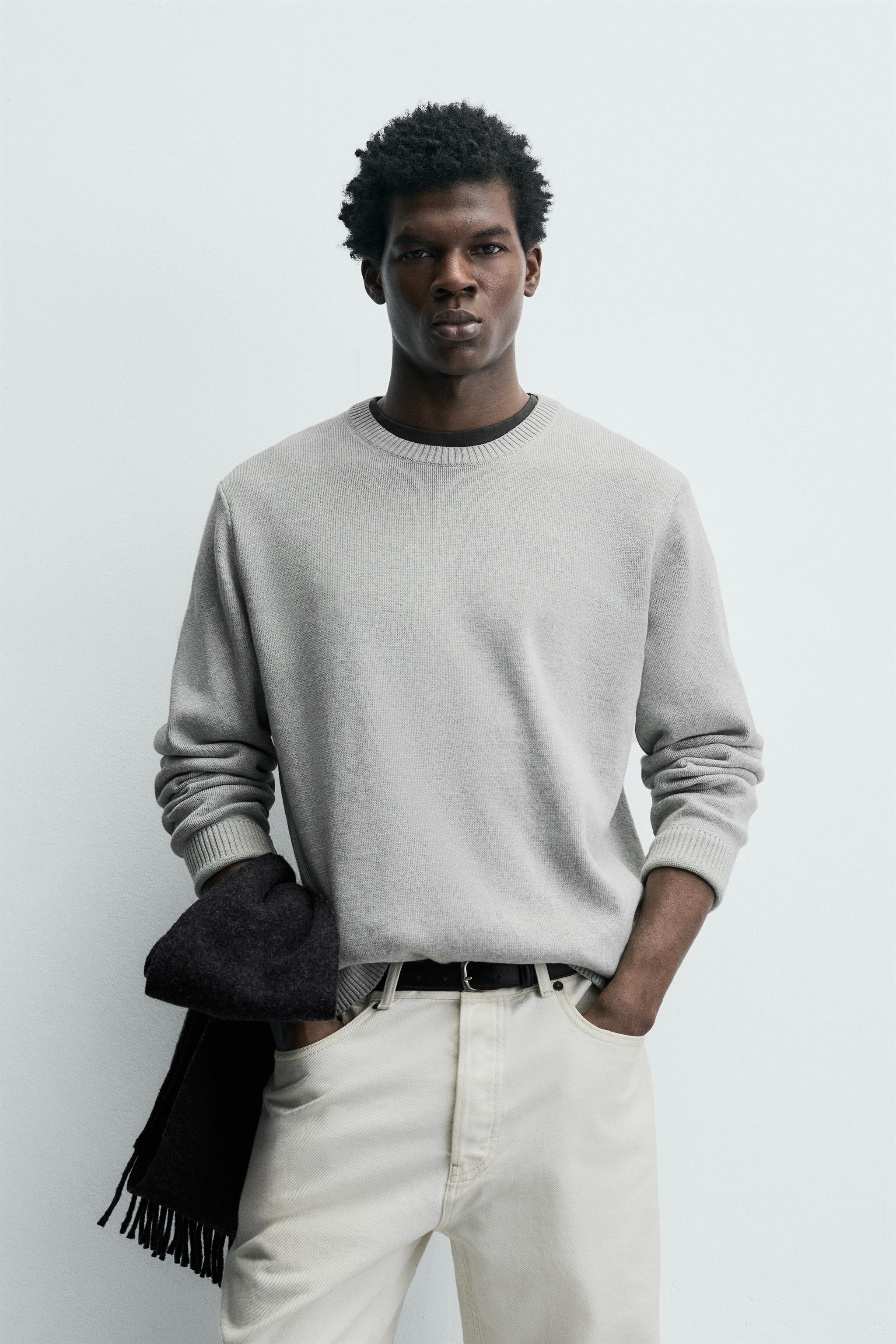 TEXTURED COTTON JUMPER