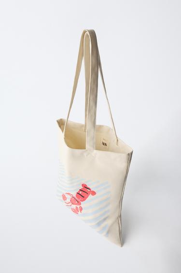 SAC SHOPPER HOMARD - Blanc écru de Zara - Image 3