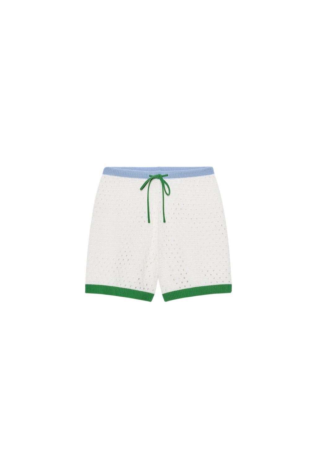 OPENWORK KNIT SHORTS - image 3
