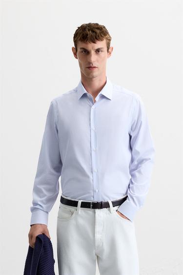STRIPED TEXTURED SHIRT - striped by Zara