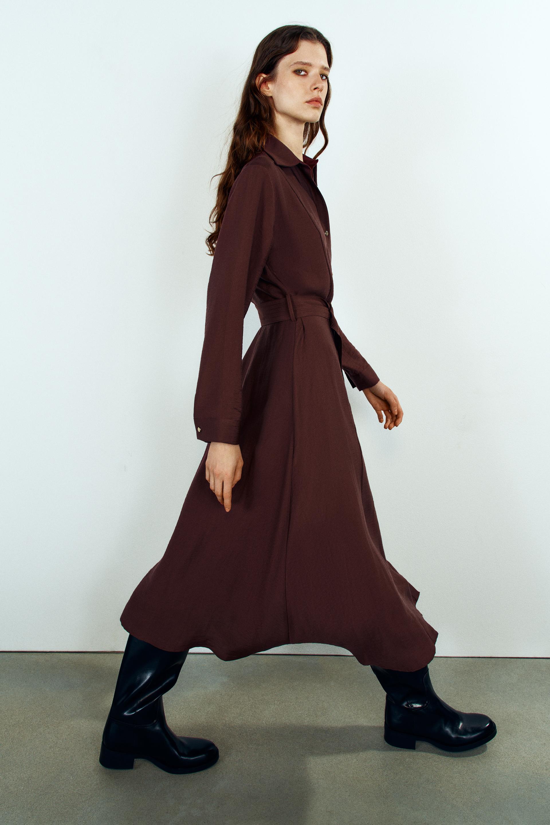 BELTED SHIRT DRESS thumbnail 3