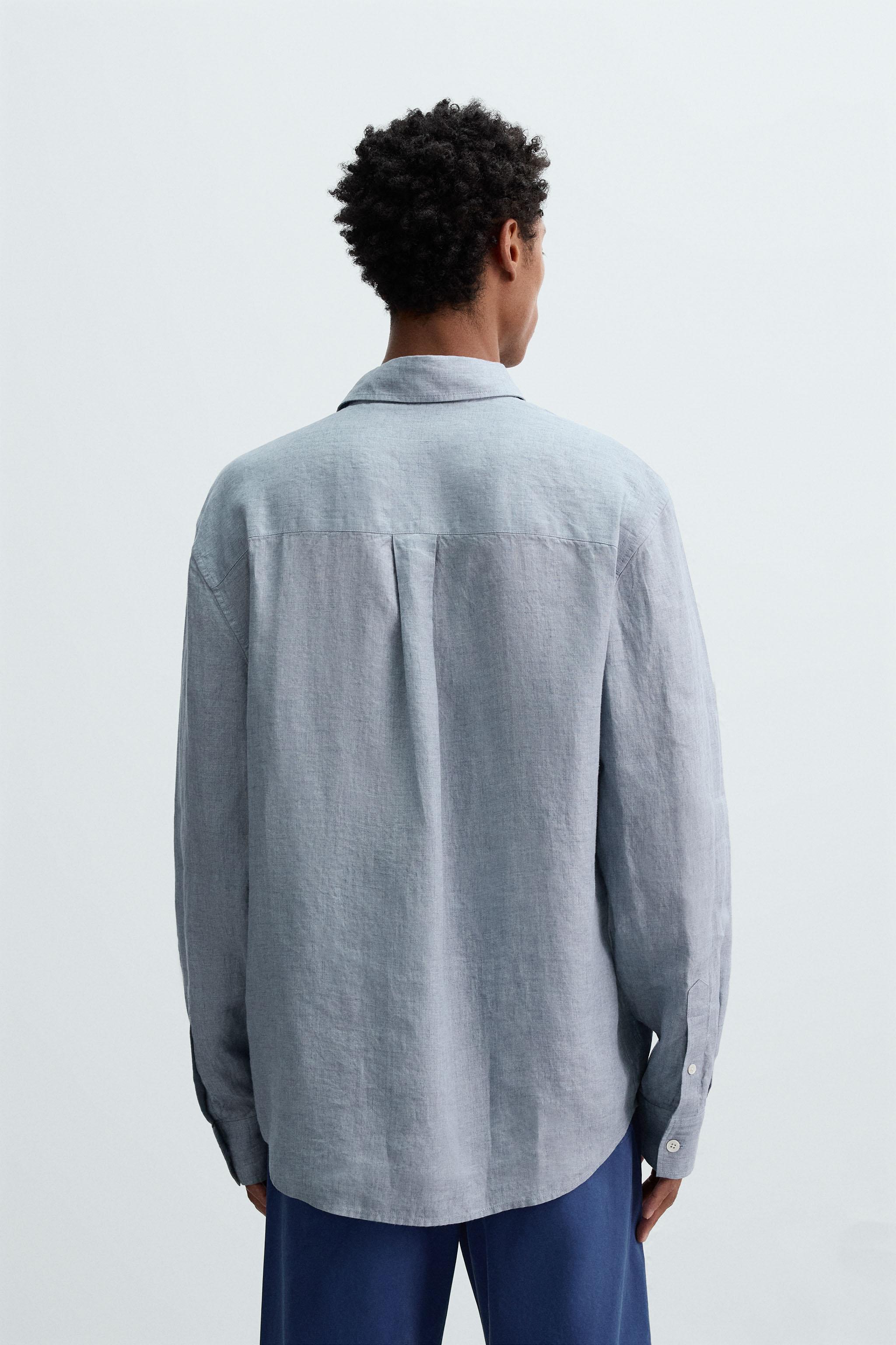CHEMISE COUPE DÉCONTRACTÉE 100 % LIN