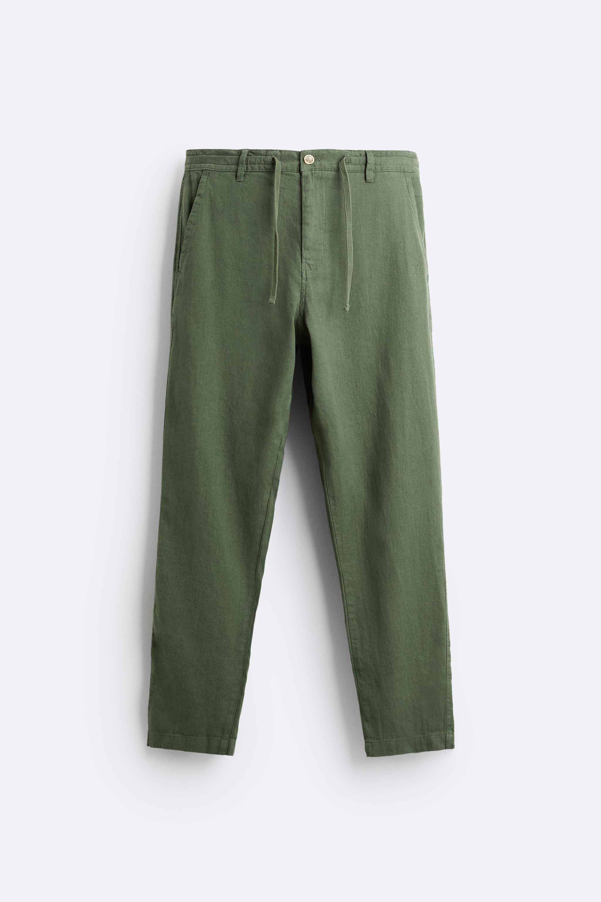 LINEN - COTTON PANTS - White | ZARA Canada