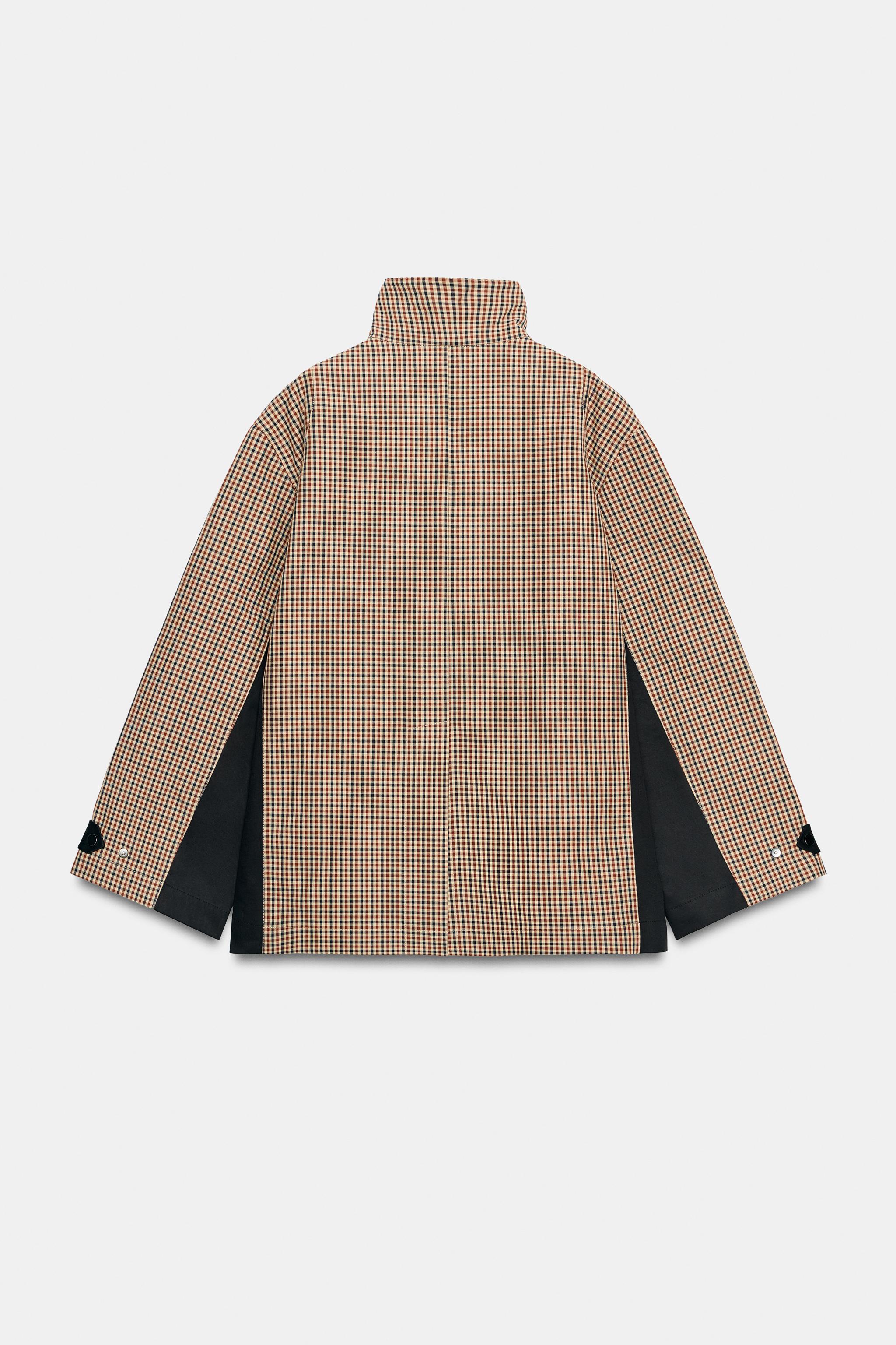 PARKA COURTE À CARREAUX ZW COLLECTION
