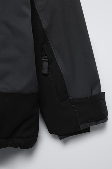 WATER-REPELLENT AND WINDPROOF RECCO® SYSTEM KANGAROO JACKET - SKI COLLECTION - Black by Zara - Image 11