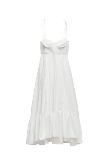 ZW COLLECTION RUFFLED POPLIN DRESS