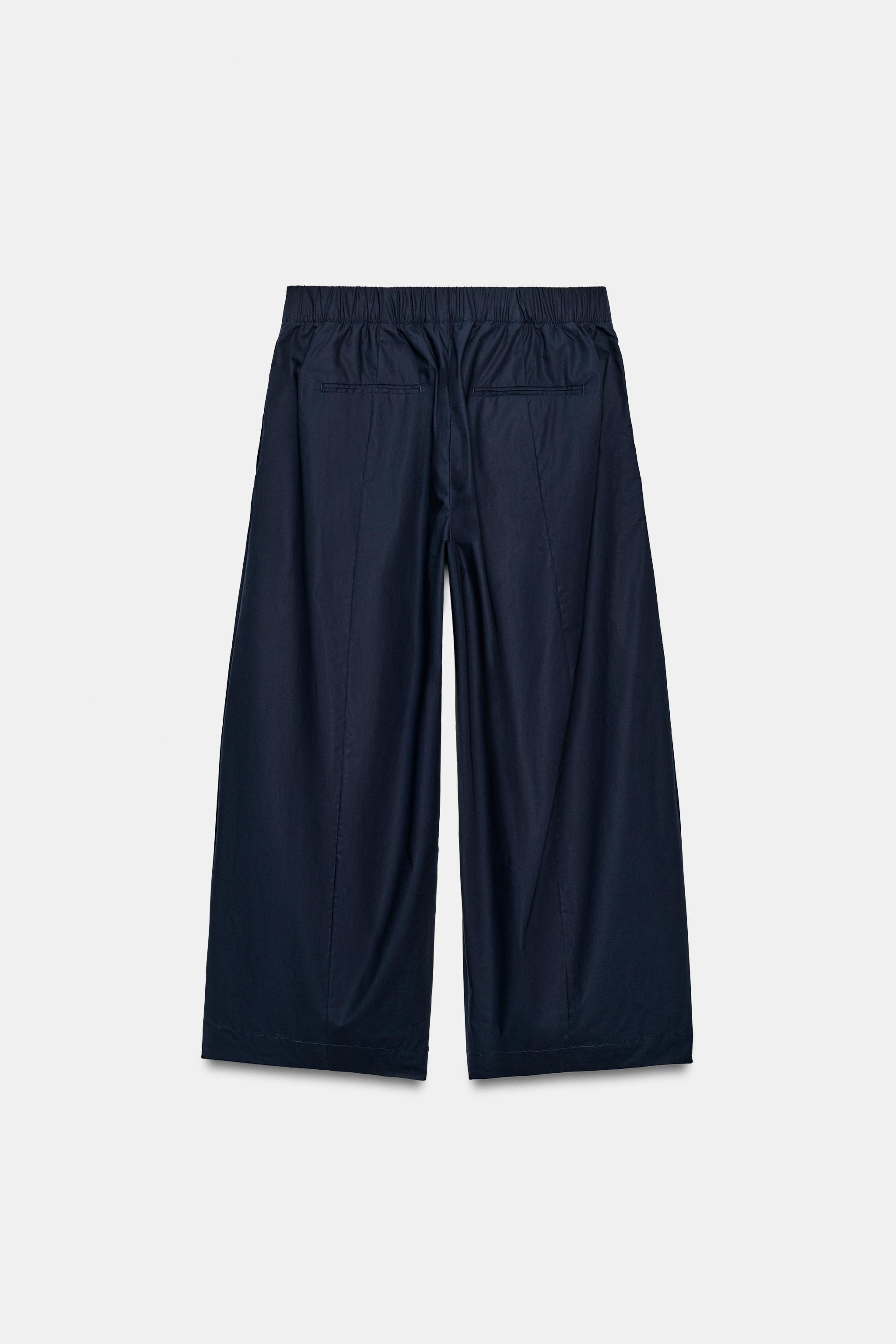 Zara ZW COLLECTION BARREL PANTOLON görsel 8