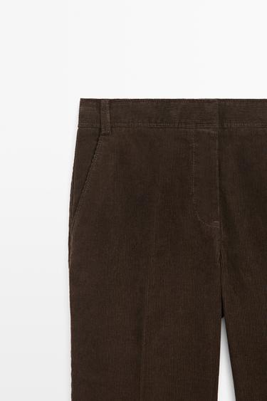 Corduroy flared pants — Chocolate 2