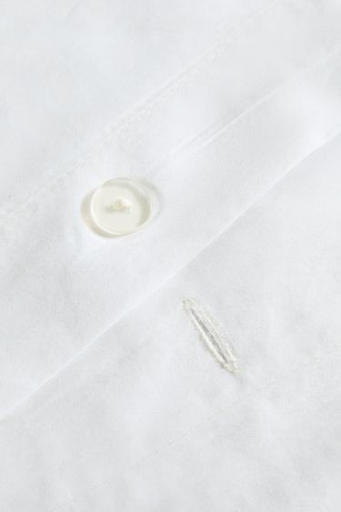 LEAF AND FLORAL PRINT SATEEN DUVET COVER - Oyster-white by Zara