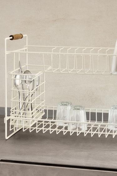 ESCURREPLATOS METAL LACADO - Crema de Zara