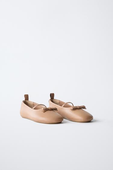 BALLERINES EN CUIR ÉDITION LIMITÉE - Rose de Zara