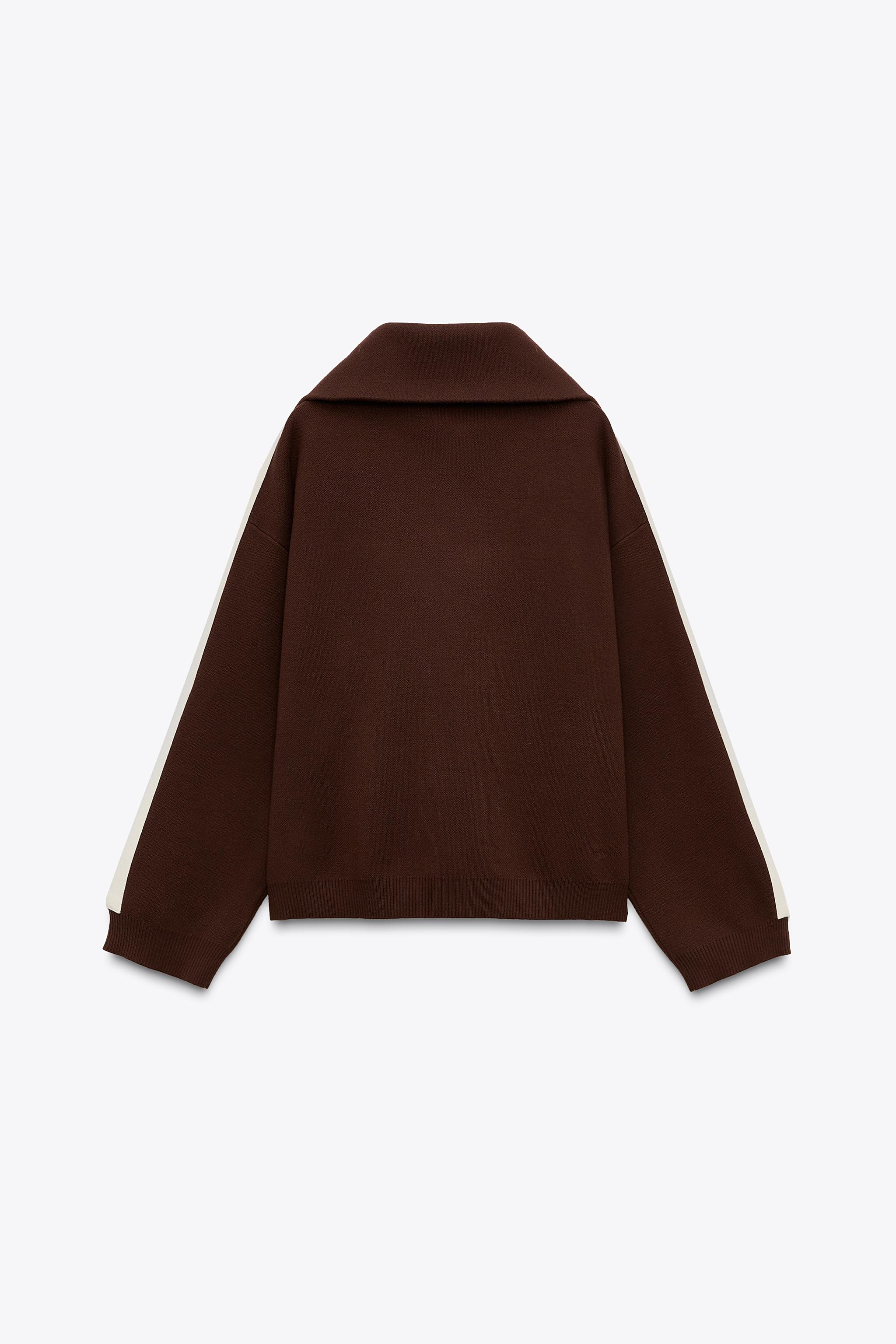 KNIT SWEATSHIRT WITH SIDE STRIPE