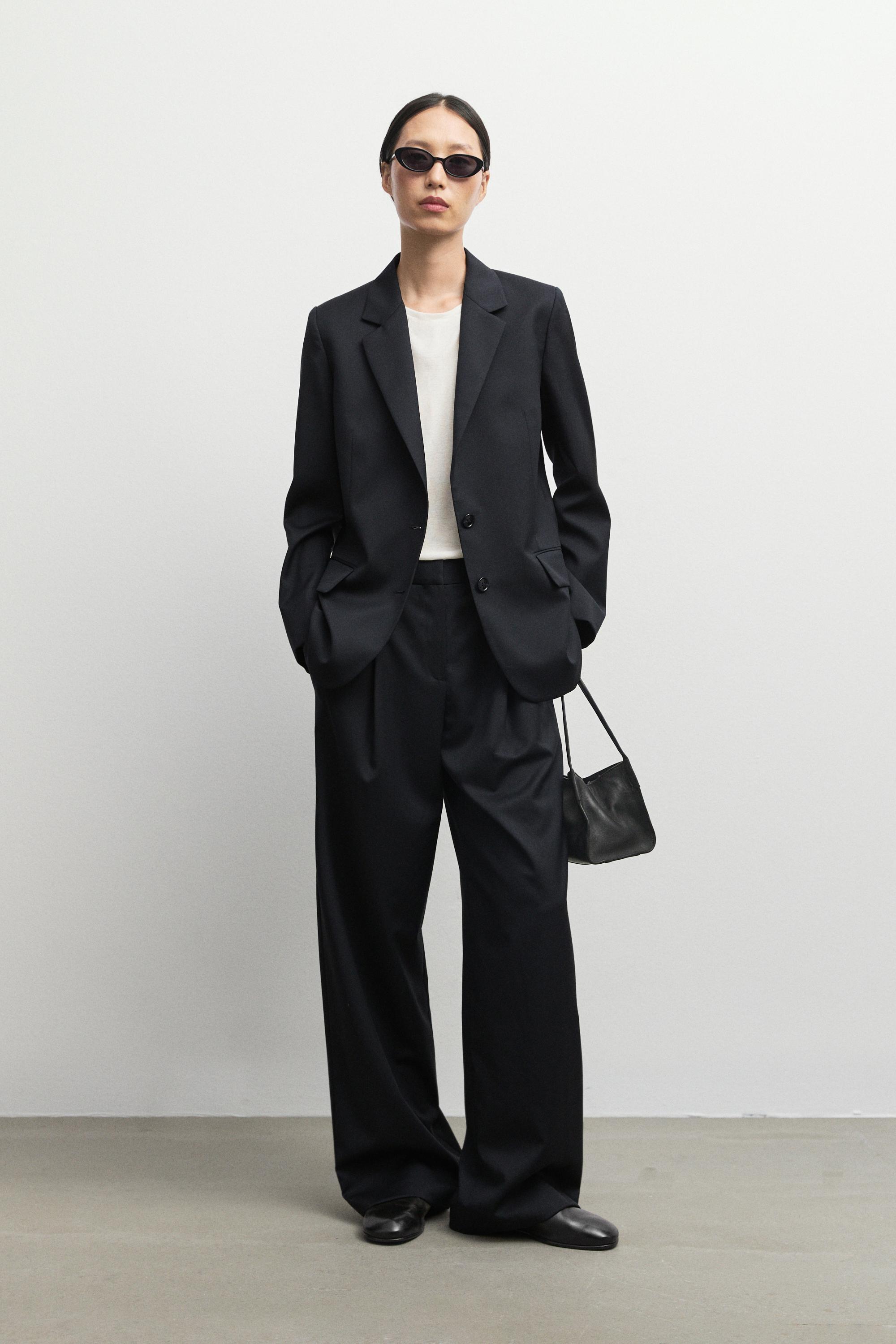 Blazer 100 % laine extrafine à deux boutons