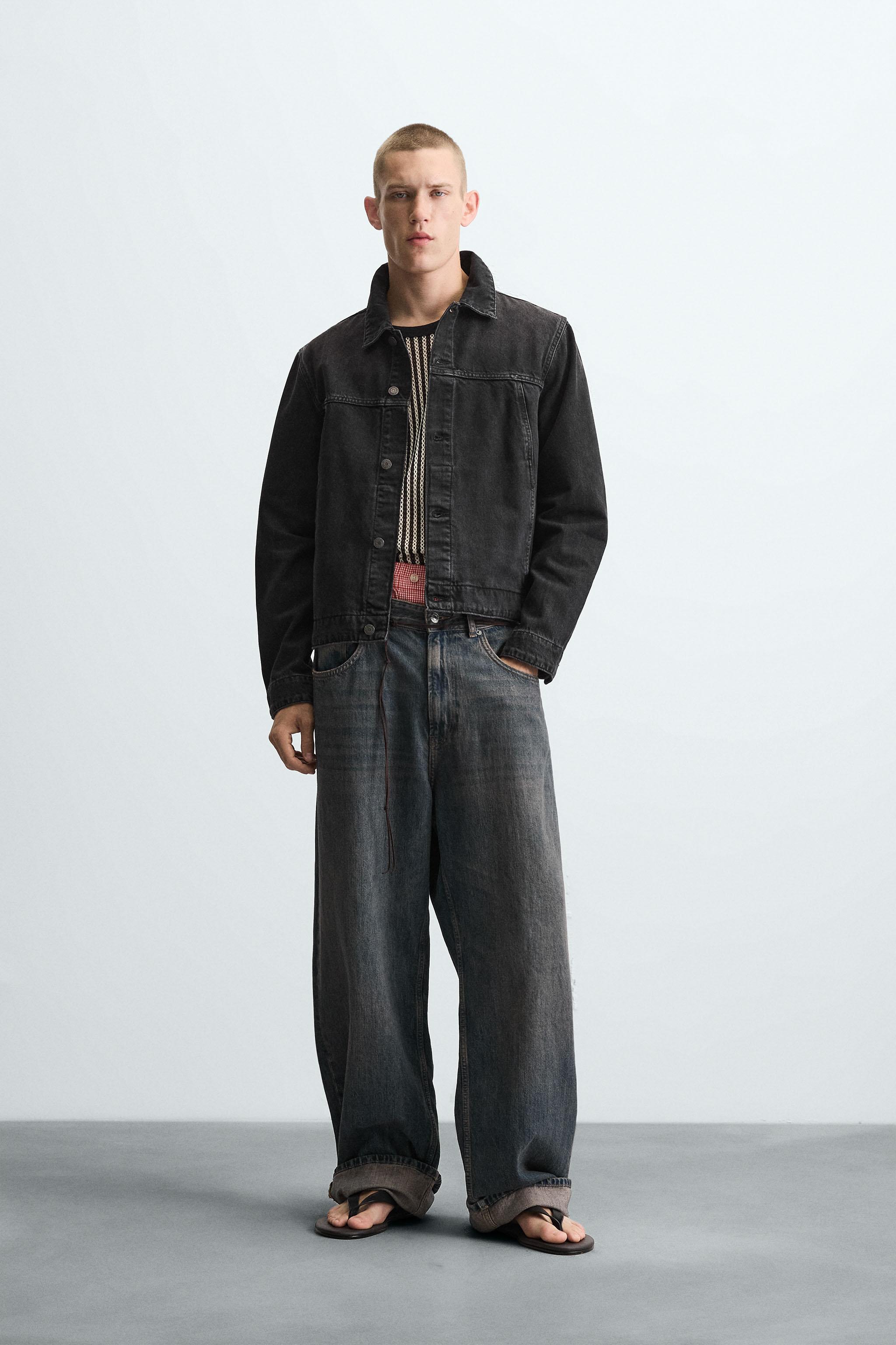 ベーシックデニムジャケット - ブラック | ZARA Japan / 日本