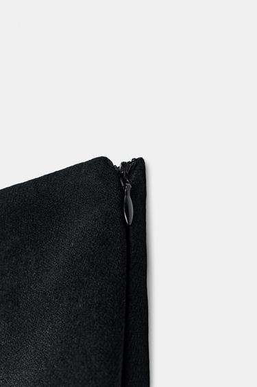 JUPE-PANTALON DRAPÉE BRILLANTE - Noir de Zara - Image 6