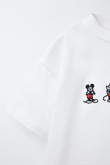 T-SHIRT BRODÉ MICKEY MOUSE © DISNEY - Blanc de Zara - Image 3