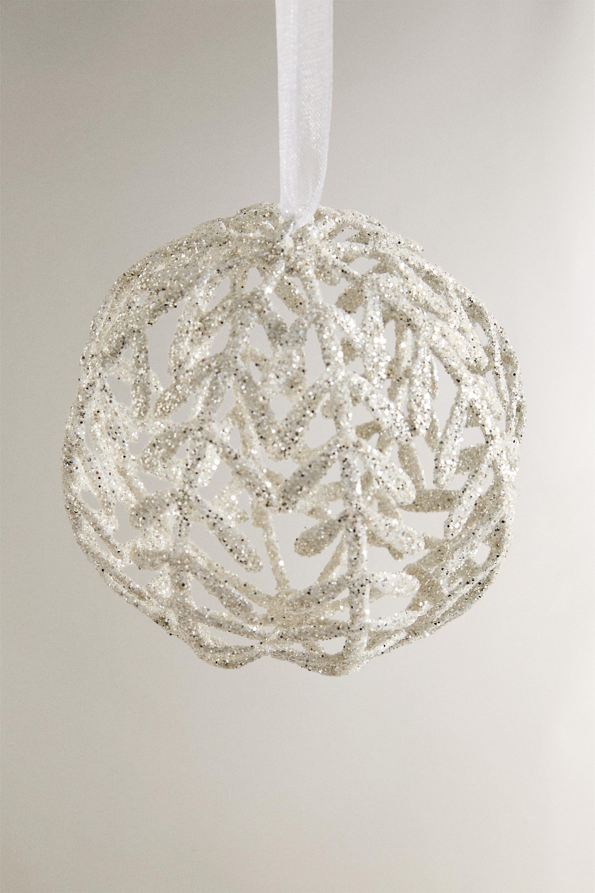 HERRINGBONE CHRISTMAS TREE ORNAMENT