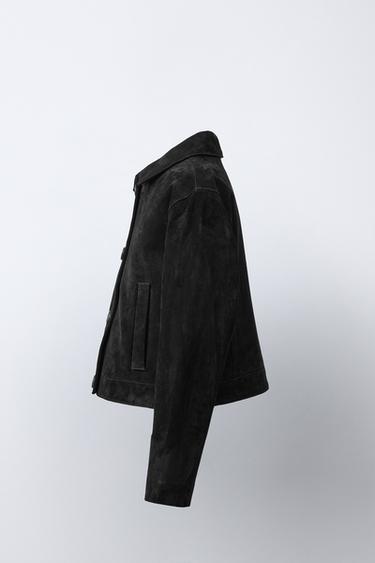 100% LEATHER JACKET - Black by Zara - Image 2