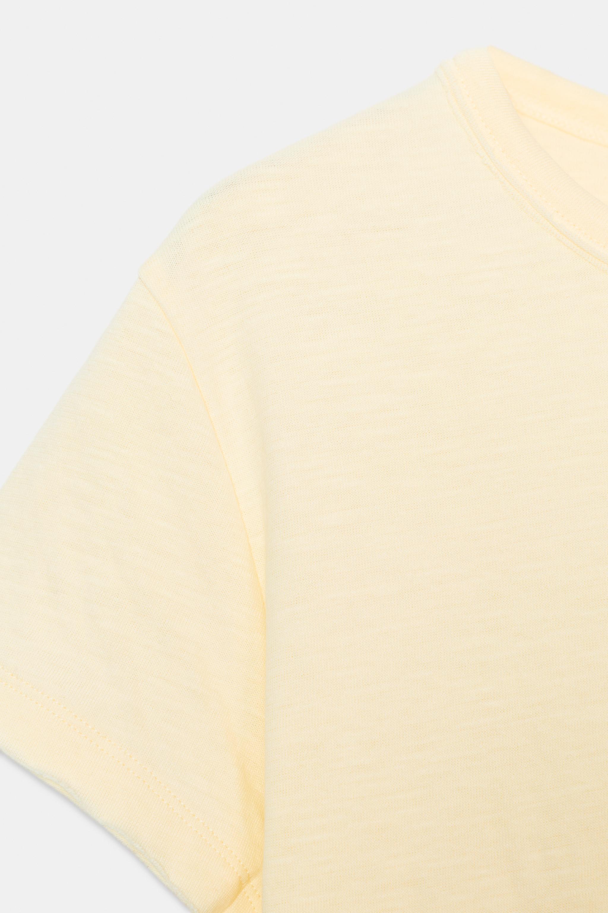 KISA KOLLU PAMUKLU T-SHIRT - Görsel 7