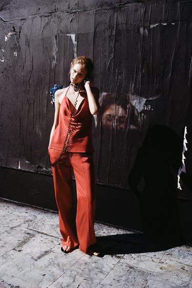 CONJUNTO TO Y PANTALÓN SATINADO - 488 de Zara - Imagen 0