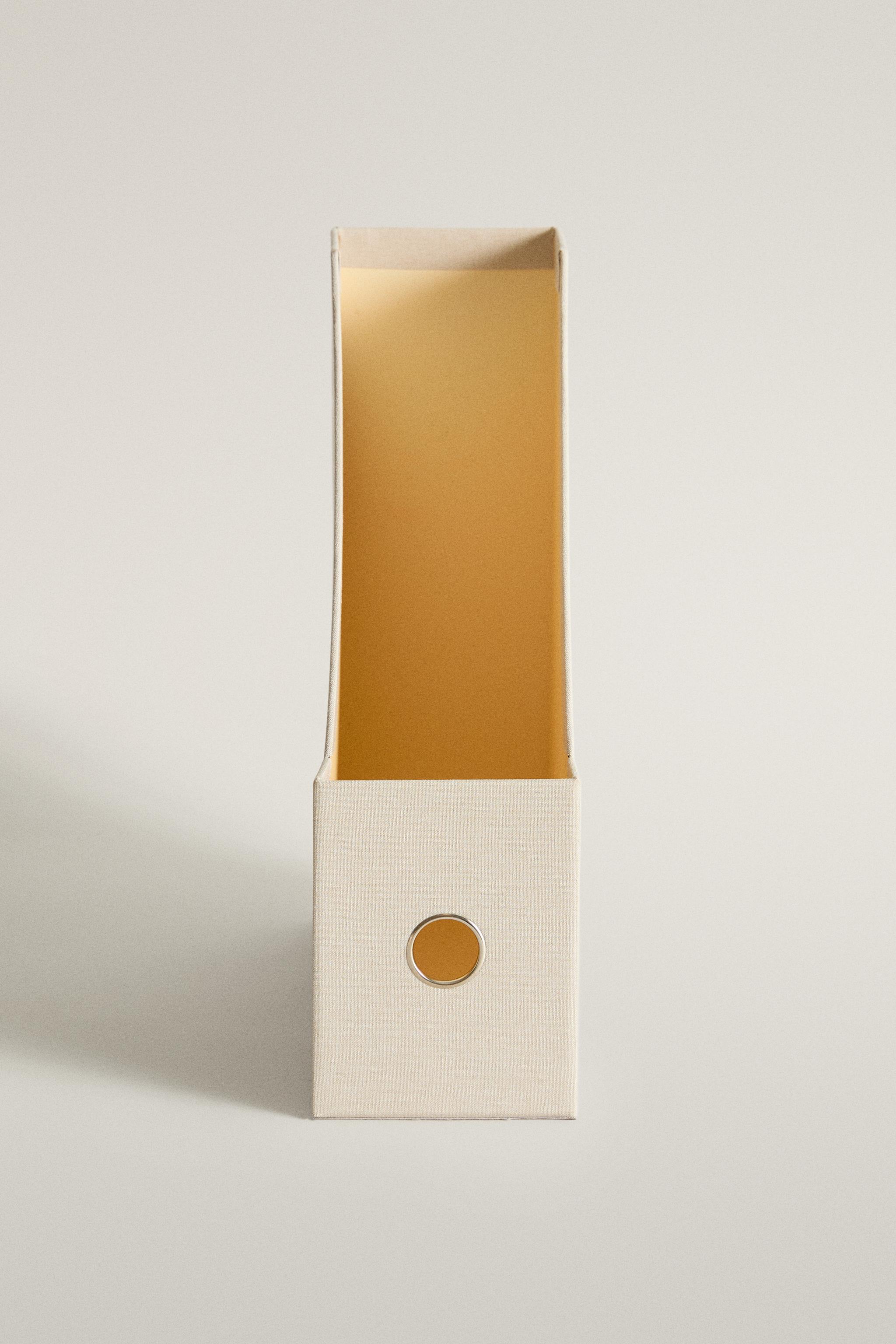 LINEN DESK FILE HOLDER