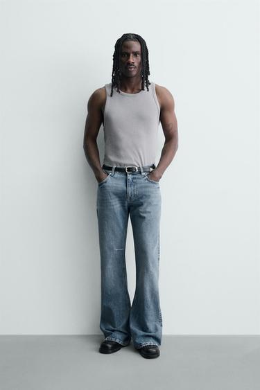 JEANS FLARE FIT - Hellblau von Zara
