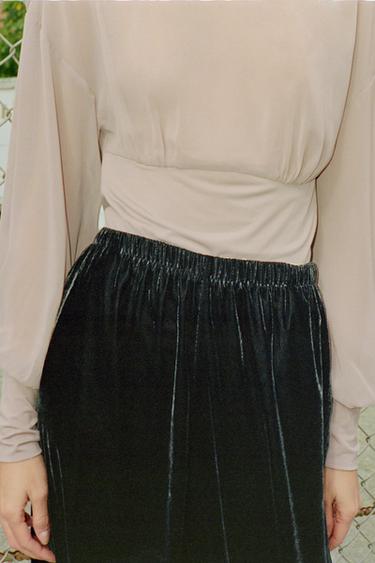 VELVET TROUSERS - Black by Zara - Image 2