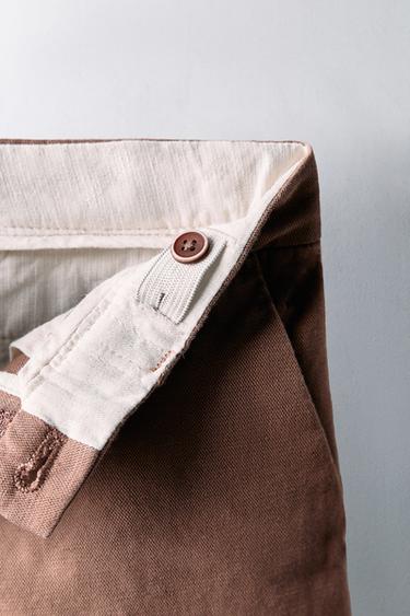 2-5 YEARS/ LIMITED EDITION LINEN BLEND BERMUDA SHORTS - Beige-pink by Zara - Image 2