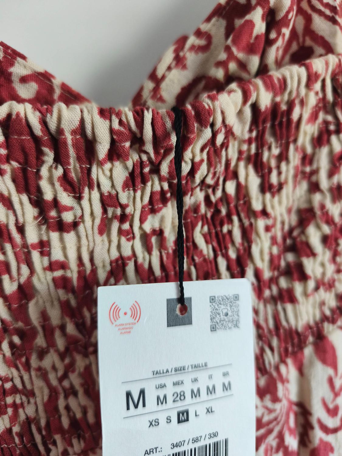 PRINTED RUSTIC MIDI DRESS - Image 5