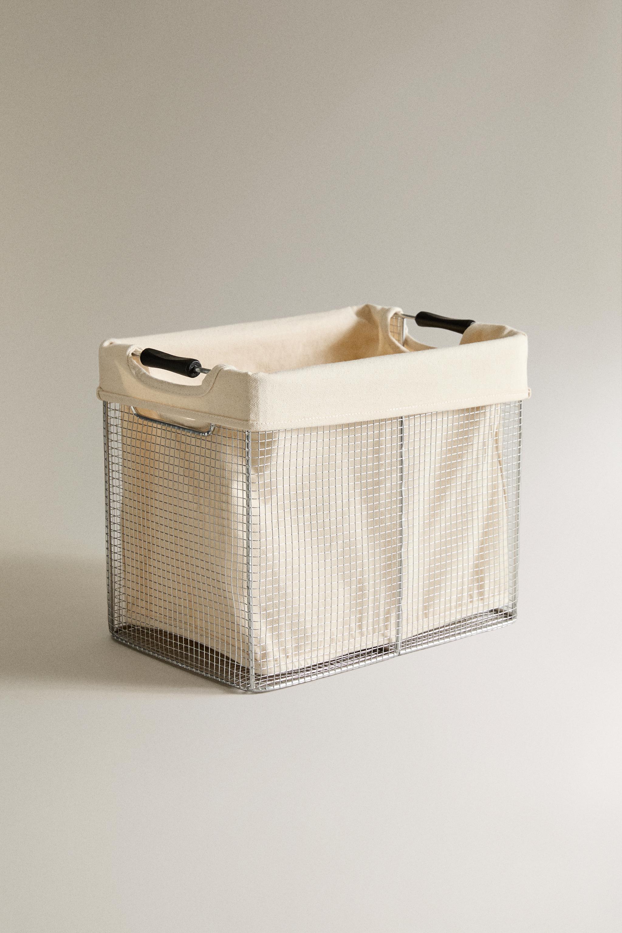 PANIER À LINGE MÉTALLIQUE