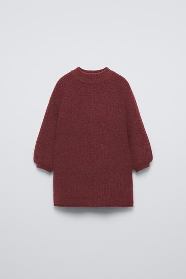 KNIT DRESS - Burgundy by Zara