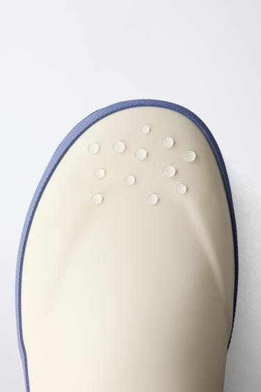 COLOUR BLOCK WELLIES - White by Zara - Image 7